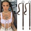 get a fuller ponytail with seikea's diy braided ponytail extension: medium brown with golden brown highlights, soft synthetic hair, 26 inch length (braided 23 inch) logo