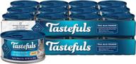blue buffalo tastefuls natural mature pate wet cat food, chicken entrée 3-oz cans (pack of 24): nutritious and delicious cat food for mature cats logo