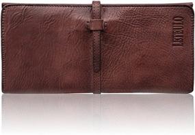 img 4 attached to Wallets Genuine Leather Organizer Ultrathin Women's Handbags & Wallets at Wallets