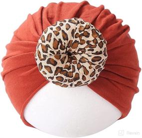 img 2 attached to 🎀 Adorable Baby Turban Hats for Girls - Stylish Top Knot Headwraps, Perfect for Newborns, Hospitals, and Infants