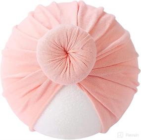 img 1 attached to 🎀 Adorable Baby Turban Hats for Girls - Stylish Top Knot Headwraps, Perfect for Newborns, Hospitals, and Infants