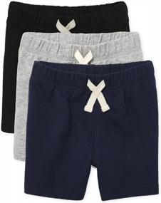 img 4 attached to Baby And Toddler Boys French Terry Shorts 3-Pack By The Children'S Place