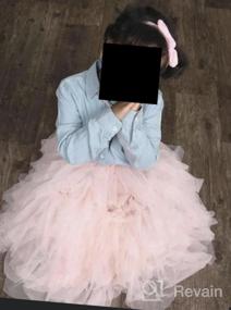 img 5 attached to 👸 Princess Perfect: Flower Girls' Tutu Skirts and Lace Tops in Candy Colors for Birthday Parties