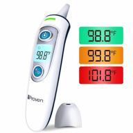 fast & accurate digital ear thermometer for adults, kids & babies - iproven dmt-511 [forehead & ear mode, led display, fever alarm and 35 memory slots] logo