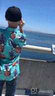img 1 attached to UNICOMIDEA Boys Aloha Button Down Dress 👦 Shirt with 3D Hawaiian Print for Ages 2-14 review by Steve Cypert