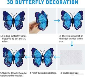 img 1 attached to Butterfly Removable Butterflies Sticker Layer Blue