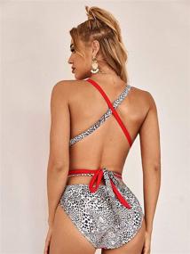 img 3 attached to SweatyRocks Womens Bathing Snakeskin Swimwear Women's Clothing via Swimsuits & Cover Ups