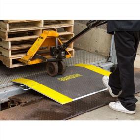 img 3 attached to 3,500 Lb Capacity 48" X 36" Aluminum Pallet Jack Loading Dock Plate