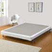 low profile traditional box spring/foundation for twin xl mattress set, assembled wood, beige finish by greaton logo