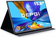 🖥️ depgi 15.6" portable monitor - frameless, 1920x1080p, built-in speakers, hd logo