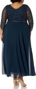 img 1 attached to Kara Womens Sleeve V Neck Mercury Women's Clothing ~ Dresses