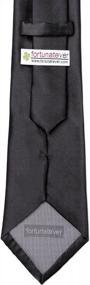 img 3 attached to Fortunatever Classical Solid Pocket Square Men's Accessories for Ties, Cummerbunds & Pocket Squares