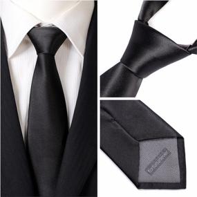img 2 attached to Fortunatever Classical Solid Pocket Square Men's Accessories for Ties, Cummerbunds & Pocket Squares