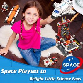 img 1 attached to City Space Exploration Shuttle Toy - Building Blocks Sets For 6 7 8 9 10 11 12 Year Old Boys Girls, With Mars Rover, Launcher, Satellite, Aerospace Spaceship Toys Gifts For Kids Age 6-12 (660 PCS)