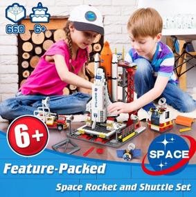 img 3 attached to City Space Exploration Shuttle Toy - Building Blocks Sets For 6 7 8 9 10 11 12 Year Old Boys Girls, With Mars Rover, Launcher, Satellite, Aerospace Spaceship Toys Gifts For Kids Age 6-12 (660 PCS)