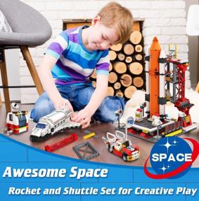 img 2 attached to City Space Exploration Shuttle Toy - Building Blocks Sets For 6 7 8 9 10 11 12 Year Old Boys Girls, With Mars Rover, Launcher, Satellite, Aerospace Spaceship Toys Gifts For Kids Age 6-12 (660 PCS)