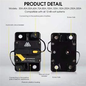 img 1 attached to M1A2 Circuit Breaker Waterproof Resettable Replacement Parts