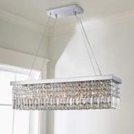 saint mossi 5-light k9 crystal chandelier raindrop design modern flush mount ceiling light fixture pendant adjustable chain h9 x w10 x l31 логотип