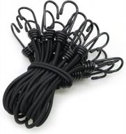 25 pack of seamander bungee cord loops with heavy-duty metal hooks for enhanced durability logo