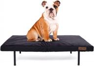 портативный приподнятый диван-кровать для собак - водонепроницаемый, складной и прочный для маленьких и средних собак - для использования в помещении и на улице логотип