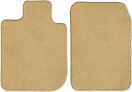 gg bailey d2677a-f1a-bge front set custom fit floor mats for select land rover defender 90 models - nylon fiber (beige) logo