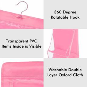 img 1 attached to Maximize Closet Space With Lirex Handbag Hanging Organizer - 8 Pockets Of Purse Perfection!