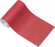 invisible waterproof nylon fabric iron-on patches, red tenacious adherence tape for jeans, pizex tent - 2.4" x 60 логотип