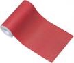 invisible waterproof nylon fabric iron-on patches, red tenacious adherence tape for jeans, pizex tent - 2.4" x 60 logo