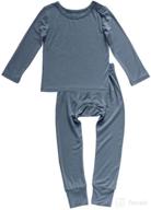 🌿 mk & co. organics unisex bamboo rayon pajama set, 6 months - 5 years - soft and eco-friendly logo