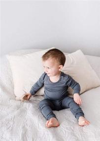 img 2 attached to 🌿 MK & CO. ORGANICS Unisex Bamboo Rayon Pajama Set, 6 Months - 5 Years - Soft and Eco-Friendly