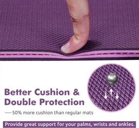 img 2 attached to Upgrade Your Yoga Experience With Ewedoos Non-Slip TPE Yoga Mat - Eco-Friendly, Thick, And Perfect For Pilates And Floor Exercises - Comes With Carry Strap!