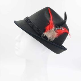img 2 attached to Melesh Elegant German Alpine Bavarian Oktoberfest Costume Hat