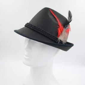 img 3 attached to Melesh Elegant German Alpine Bavarian Oktoberfest Costume Hat