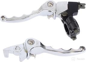 img 4 attached to 🏍️ QAZAKY Chrome Folding Aluminum Clutch Brake Lever: 22mm 7/8inch Handlebar Pit Dirt Trail Bike Lever for Various Motorcycle and ATV Models (50cc-200cc)