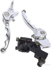 img 1 attached to 🏍️ QAZAKY Chrome Folding Aluminum Clutch Brake Lever: 22mm 7/8inch Handlebar Pit Dirt Trail Bike Lever for Various Motorcycle and ATV Models (50cc-200cc)