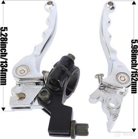 img 2 attached to 🏍️ QAZAKY Chrome Folding Aluminum Clutch Brake Lever: 22mm 7/8inch Handlebar Pit Dirt Trail Bike Lever for Various Motorcycle and ATV Models (50cc-200cc)