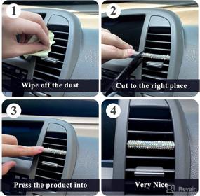 img 1 attached to Accessorize Your Ride with YIXIND 🚗 10-Piece Multicolor Bling Car Vent Outlet Trim