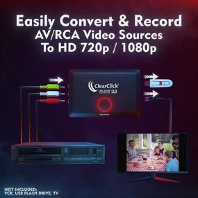 img 3 attached to Upgrade Your Viewing Experience With ClearClick AV To HD Converter & Recorder 2.0 - Watch And Record Classic Video Formats To Your HDTV!
