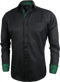 img 2 attached to Upgrade Your Business Attire With Alizeal'S Sleek Men'S Slim Fit Dress Shirt