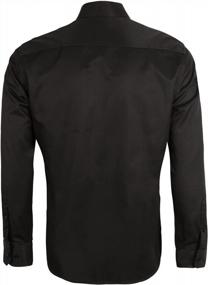 img 1 attached to Upgrade Your Business Attire With Alizeal'S Sleek Men'S Slim Fit Dress Shirt