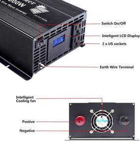 img 2 attached to 💡 Cumsetzer 3000W 48V Power Inverter: Pure Sine Wave, 110v 120v Output, LCD Display