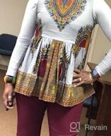 img 1 attached to African Print Dashiki Traditional Top For Women By SHENBOLEN review by Andrew Jones