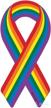boldergraphx pride awareness rainbow ribbon logo