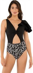 img 4 attached to MILONGA Women'S One Piece Swimsuit With Removable Pads And Internal Lining