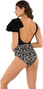 img 3 attached to MILONGA Women'S One Piece Swimsuit With Removable Pads And Internal Lining