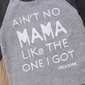 img 1 attached to Cute Toddler Long Sleeve T Shirt With Heartfelt Message - No Mama Like The One I Got