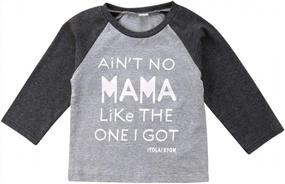 img 2 attached to Cute Toddler Long Sleeve T Shirt With Heartfelt Message - No Mama Like The One I Got