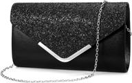 ziumudy sparkle envelope clutches shoulder women's handbags & wallets in clutches & evening bags логотип