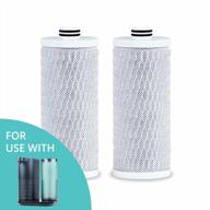 aquasana countertop water filter replacement cartridge - 2 pack | clean water machine system logo