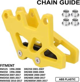 img 3 attached to 🚀 AnXin Motorcycle Plastics Chain Guide Guard Protection for Suzuki DR-Z400 2000-2004 DR-Z400E 2000-2007 DR-Z400S 2000-2018 Motorbike Motocross - Yellow